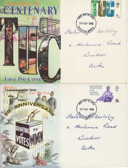 1968-05-29 Anniversaries Stamps Windsor x4 FDC (77236)
