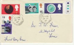 1967-09-19 British Discoveries Stamps Forres cds FDC (77263)