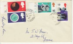 1967-09-19 British Discoveries Stamps Forres cds FDC (77268)