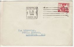 Australia to England Cover 1948 Scout Stamp (77295)