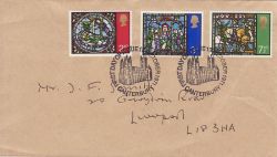 1971-10-13 Christmas Stamps Canterbury FDC (77317)