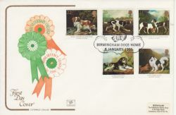 1991-01-08 Dogs Stamps Birmingham Dogs Home FDC (77348)