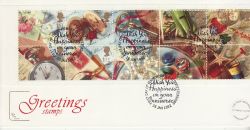 1992-01-28 Greetings Stamps Whimsey FDC (77364)