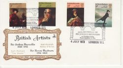 1973-07-04 British Painters Stamps London W1 FDC (77374)