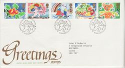 1989-01-31 Greetings Stamps Lover FDC (77399)