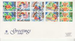1989-01-31 Greetings Stamps Lover FDC (77405)