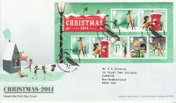 2014-11-04 Christmas Stamps M/S Bethlehem FDC (77532)
