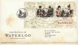 2015-06-18 Battle of Waterloo Stamps M/S Waterloo FDC (77543)