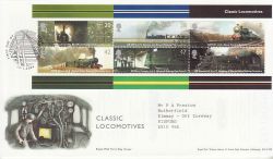 2004-01-13 Railway Stamps M/S York FDC (77566)
