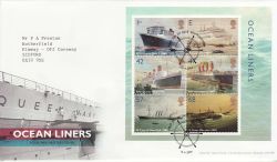 2004-04-13 Ocean Liners Stamps M/S Southampton FDC (77569)