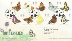2013-07-11 Butterflies Stamps T/House FDC (77628)