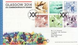 2014-07-17 Commonwealth Games Stamps T/House FDC (77633)