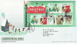 2014-11-04 Christmas Stamps M/S T/House FDC (77642)