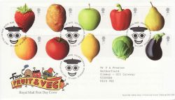 2003-03-25 Fruit and Veg Stamps T/House FDC (77670)