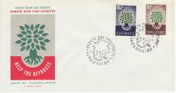 1960-04-07 Suriname World Refugee Year Stamps FDC (77713)
