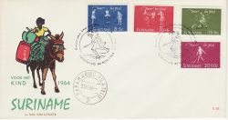 1964-11-30 Suriname Child Welfare Stamps FDC (77722)