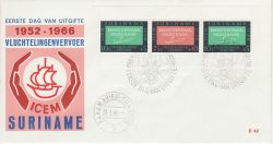 1966-01-31 Suriname European Migration Stamps FDC (77732)