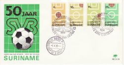1970-10-01 Suriname Football Stamps FDC (77770)