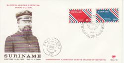 1972-08-02 Suriname Airmail Stamps FDC (77786)
