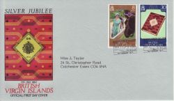 1977-02-07 British Virgin Is Silver Jubilee Stamps FDC (77839)