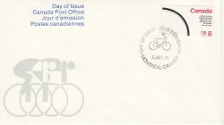 1974-08-07 Canada Cycling Stamp FDC (77924)