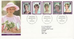 1998-02-03 Princess Diana Stamps Bureau FDC (77980)