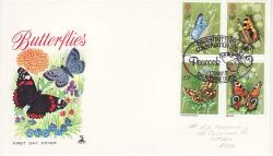 1981-05-13 Butterflies Stamps Sherborne FDC (78095)