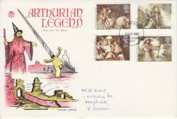 1985-09-03 Arthurian Legend Stamps Tonbridge FDC (78155)