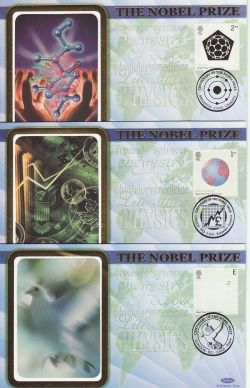 2001-10-02 Nobel Prizes Set of 6 Benham FDC (78200)