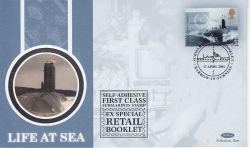 2001-04-17 Submarine Booklet Stamp Benham FDC (78204)