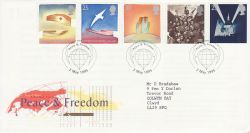 1995-05-02 Peace and Freedom Stamps London SW FDC (78265)