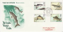 1983-01-26 River Fish Stamps STCF Peterborough FDC (78332)