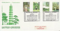 1983-08-24 British Gardens Stamps STCF Blenheim FDC (78336)