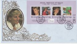 1998-03-31 Princess Diana M/S Falkland Islands FDC (78392)