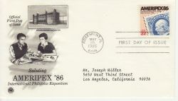 1985-05-25 USA Ameripex 86 Stamp FDC (78439)