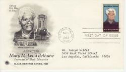 1985-03-05 USA Mary McLeod Bethune Stamp FDC (78445)