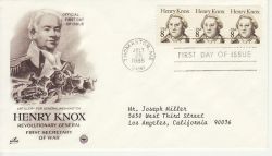 1985-07-25 USA Henry Knox Stamps FDC (78453)
