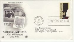1984-04-16 USA National Archives Stamp FDC (78473)
