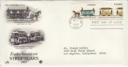 1983-10-08 USA Street Cars Stamps FDC (78501)