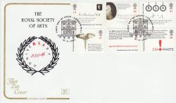 2004-08-10 Royal Society of Arts Stamps London WC2 FDC (78580)
