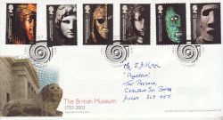 2003-10-07 British Museum Stamps London WC1 FDC (78609)