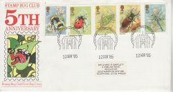 1985-03-12 Insect Stamps Stamp Bug Club FDC (78638)