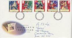 1992-07-21 Gilbert & Sullivan Stamps FDC (78641)
