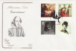 1999-06-01 Entertainers Tale Stamps Wembley FDC (78695)