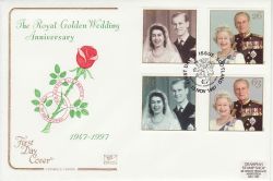 1997-11-13 Golden Wedding Stamps Scotland FDC (78702)