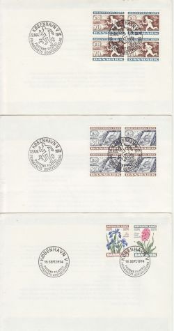 Denmark 1974 x 5 First Day Covers (78706)