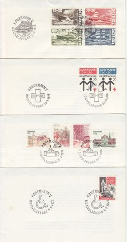 Denmark 1976 x 7 First Day Covers (78708)