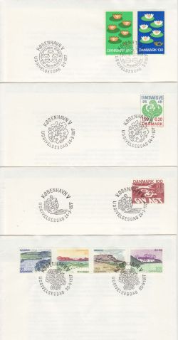 Denmark 1977 x 6 First Day Covers (78709)