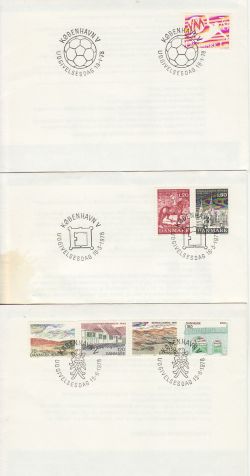 Denmark 1978 x 6 First Day Covers (78710)