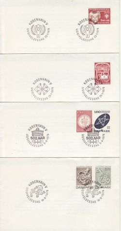 Denmark 1979 x 8 First Day Covers (78711)